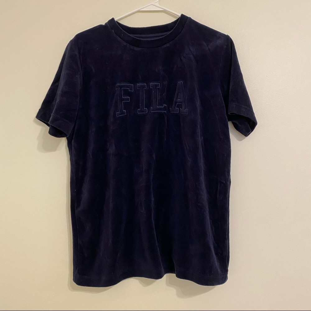 Fila Suede Blue Short Sleeve Shirt
